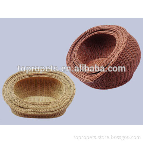 PE rattan dog bed